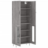 Highboard Grey Sonoma 69.5x34x180 cm Engineered Wood 3198071