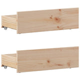 Bed Frame without Mattress with Headboard 100x200 cm Solid Wood Pine 3308771