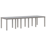 Garden Dining Set with Cushion 13 pcs Light grey 3378631