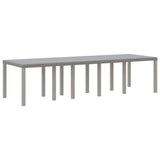 Garden Dining Set 13 pcs Light grey Poly rattan 3378628