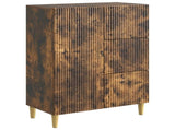 Sideboard Smoked Oak 66 x 34.5 x 90 cm Engineered Wood 894630