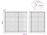 Gabion with 5 mm Wire and 10x10 cm Mesh 900x50x200 cm 3465276