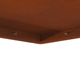 Fire Pit Brown 80 x 80 x 40 cm Weathering Steel 858957