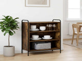 Sideboard Smoked Oak 73 x 33 x 81 cm Engineered Wood 8013826