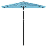 Garden Parasol with Steel Pole Blue 223x223x213 cm 4005098