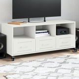 TV Cabinet White 100.5x39x43.5 cm Steel 846697