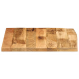 Table Top 60x60x3.8 cm Live Edge Solid Wood Rough Mango 370402