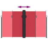 Retractable Side Awning Red 200x600 cm 4004657