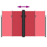 Retractable Side Awning Red 200x1200 cm 4004852