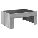 Coffee Table with Infinity LED Grey Sonoma 70x50x30 cm 847614