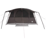 Tunnel Tent Brown Grey 366 x 244 x 198 cm Polyester and Steel 42029016