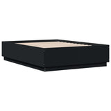 Bed Frame without Mattress Black 140x190 cm 3209731