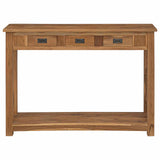 Console Table Natural 110 x 30 x 80 cm Solid Teak Wood 42024246