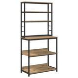 Kitchen Shelf Artisan Oak 80 x 40 x 168 cm Engineered Wood 883891