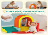 Kids Soft Play Set, 10PCs PU Leather Foam Climbing Blocks for Climb and Crawl, Educational Toys for T3398P553439