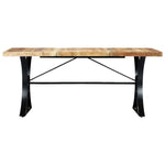 ZNTS Dining Table 180x90x76 cm Solid Mango Wood 282766