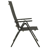 Dining Set Anthracite Aluminium Medium Adjustable Armrests 3070637