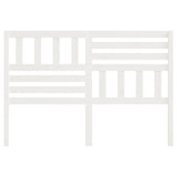 Bed Headboard White Solid Pine Wood 126x4x100 cm Durable 814135