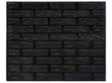Wallpaper Set of 40 Black PE Foam 70 x 77 cm Wallpaper 150726