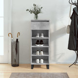 Shoe Cabinet Concrete Grey 40x36x105 cm Engineered Wood 831472