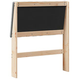 Upholstered Headboard Dark Grey 80 cm Solid Pine Wood 879420