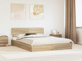 Storage Bed with Drawer Sonoma Oak 150 x 200 cm Engineered Wood 3412264