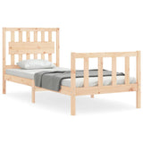 Bed Frame without Mattress 90x200 cm Solid Wood Pine 3192411
