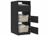 Laundry Cabinet Black Oak 50 x 68 x 162 cm Engineered wood 3422793
