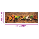 Kitchen Rug Washable Spices 60x180 cm Velvet 4005606