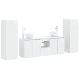 Bathroom Furniture Set 5 pcs High Gloss White 3405987