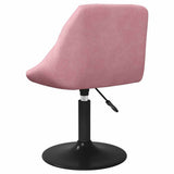 Swivel Dining Chairs 2 pcs Pink Velvet 335332