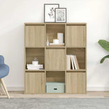 Bookcase Sonoma Oak 89x24x101.5 cm Engineered Wood 860402