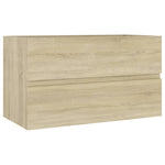 ZNTS Bathroom Furniture Set Sonoma Oak Engineered Wood 3071597