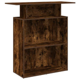 Reception Desk Smoked Oak 100x40x104 cm Engineered Wood 859055