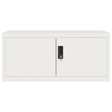 ZNTS File Cabinet White 90x40x130 cm Steel 3188311