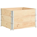 Raised Beds 3 pcs 100x100 cm Solid Pine Wood 3055169