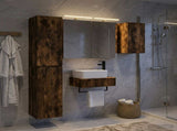 Bathroom Furniture Set 5 pcs Smoked Oak 3407267
