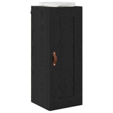 Wall Mounted Cabinet Black Oak 34.5 x 34 x 90 cm 882435