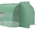 Large Polytunnel Walk In Greenhouse, Plant Gardening Tunnel Green House with Metal Hinged Door, T3398P318833
