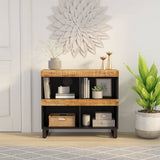 Side Cabinet 85x33x75 cm Solid Wood Mango 352897