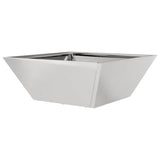 Garden Planter 5 pcs Silver 40 x 40 x 15 cm Stainless Steel 873819
