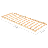 Slatted Bed without Mattress Base with 13 Slats 80x200cm 327256