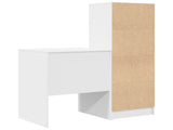 Desk with Drawer with Shelf with Storage 2 pcs White 3337337