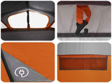 Cabin Tent with Roof Grey and Orange 480 x 273 x 205 cm 42028687