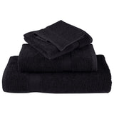 12 Piece Premium Towel Set SOLUND Black 600 gsm 137582