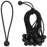 Bungee Cords with Balls 100 pcs Black 4 mm x 22 cm 42047679