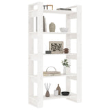 Book Cabinet/Room Divider White 80x35x160 cm Solid Wood 813910