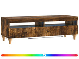 LED TV Cabinet Smoked Oak Engineered Wood 896330