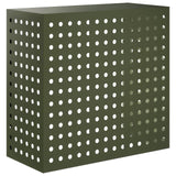 Air Conditioner Cover Olive Green 110 x 50 x 105 cm Steel 8014146