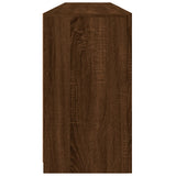 Sideboard with LED Lights Brown Oak 162x37x67 cm 3209036